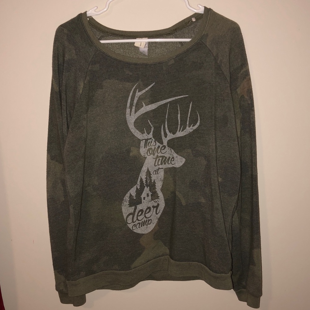 “One time at deer camp” sweater